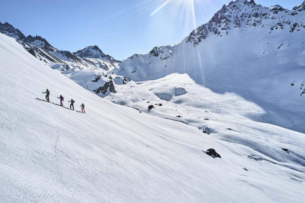 Silvapark Galtür Berghotel Rasis Skigebiet Skitour Silvretta