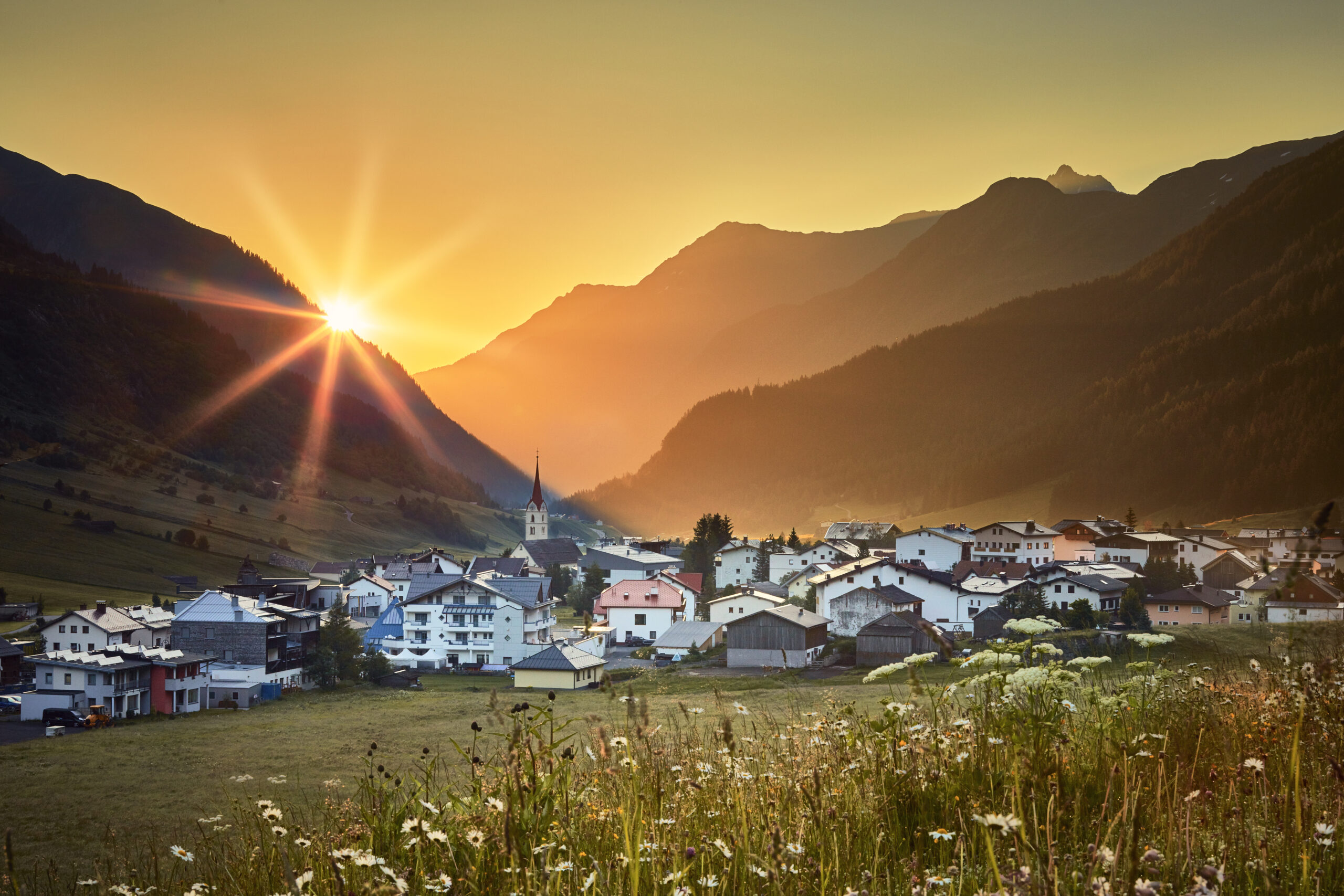 Galtür Herbst Ortsansicht